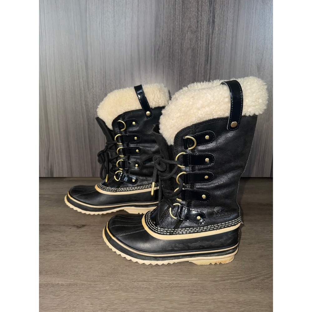 Sorel Women's Black Sherpa Snow Boots, Size 5.5 - Picture 3 of 7